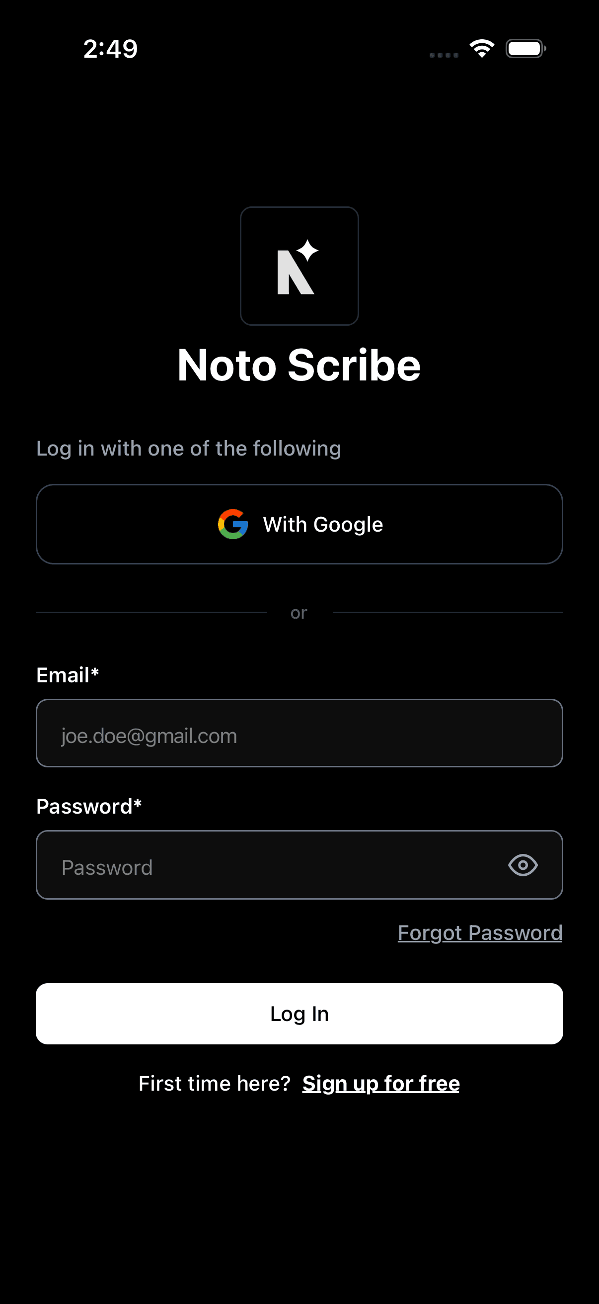 Sign In Securely
